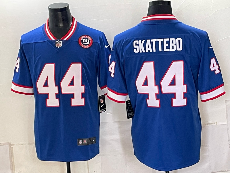 Men New York Giants #44 Skattebo blue Nike 2026 NFL Game Jersey 100404